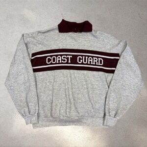 Vintage US‎ Coast Guard Sweatshirt Mens XL 70s 80s USCG USA Crewneck Military